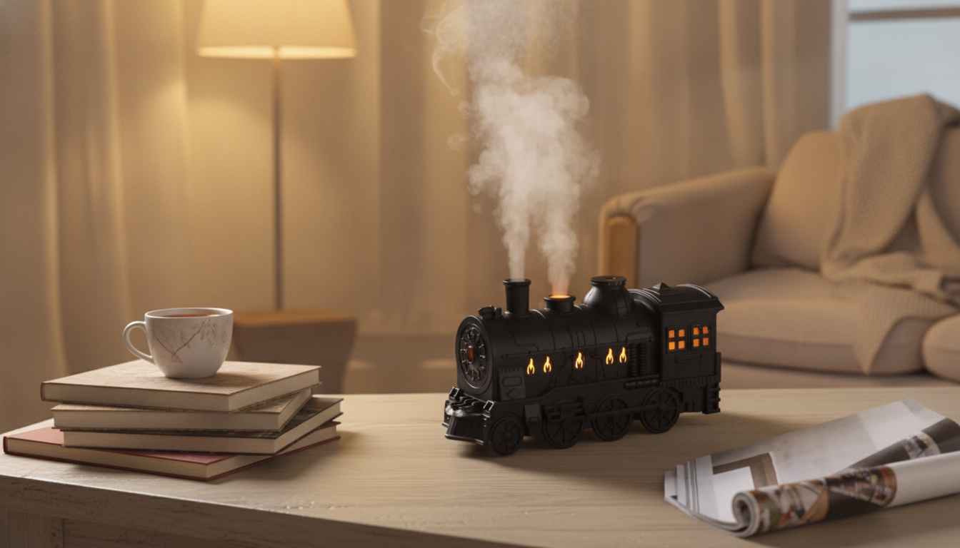 Train Essential Oil Diffuser: Cozy Steam-Locomotive Calm